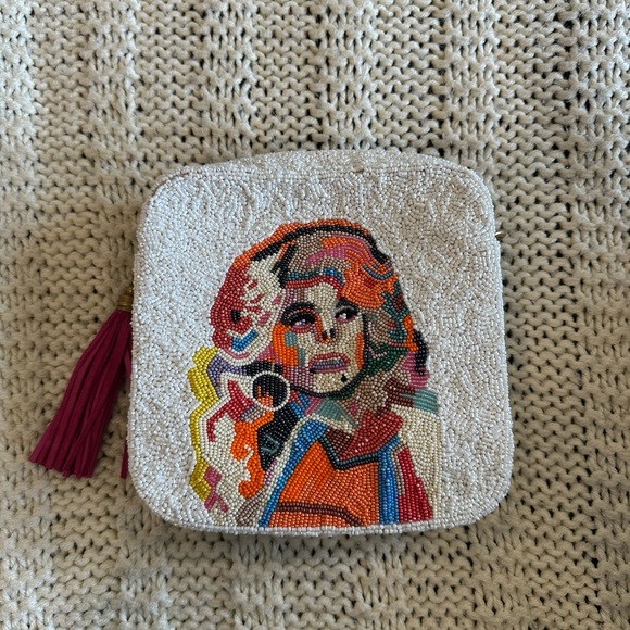 Handbags - Hand Beaded Dolly Parton Portrait Bag